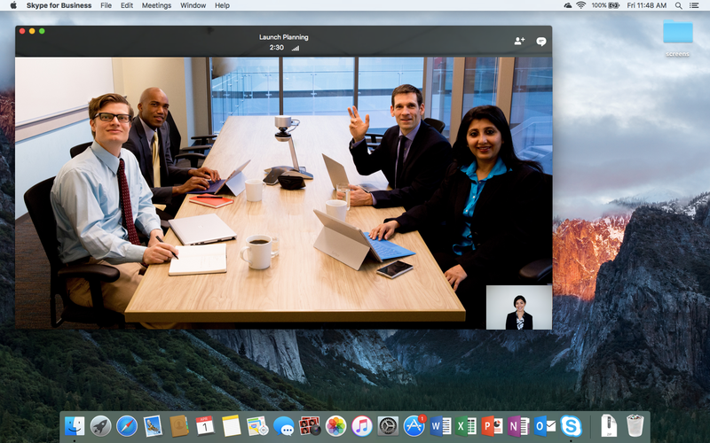skype for business mac screen sharing is not supportes for this contact